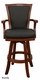 American Heritage Auburn Leather Bar Stool - click to enlarge