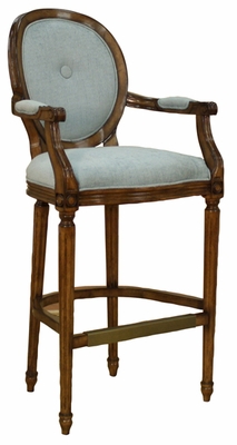 American Heritage Rosetta 30" Bar Stool with Fabric Cushion - click to enlarge