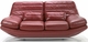 Armen Living Riviera Loveseat Red Leather - click to enlarge