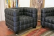 Arriga Modern Black Puffed Style Leather Sofa and Chair 2-Piece Set - click to enlarge