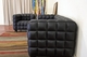 Arriga Modern Black Puffed Style Leather Sofa and Chair 2-Piece Set - click to enlarge