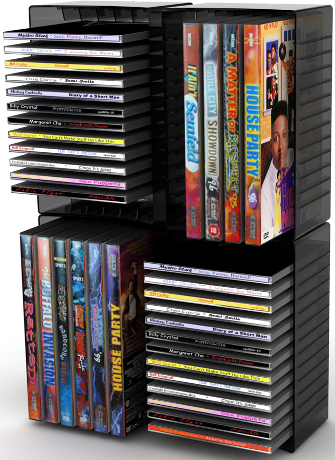Atlantic Babe 26 CD / 12 DVD Rack - 22335730 - Atlantic TV Stands