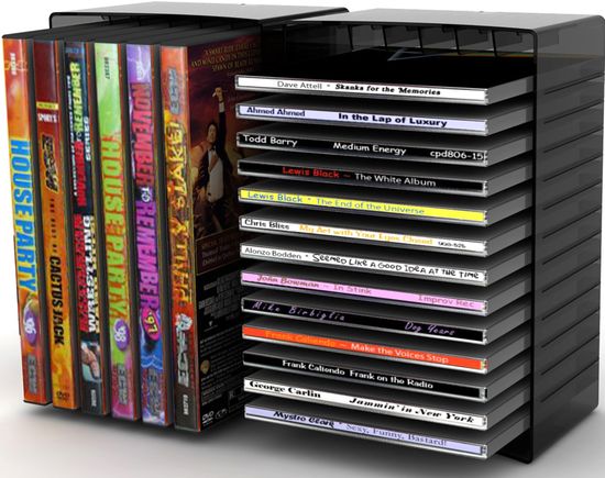 Atlantic Babe 26 CD / 12 DVD Rack - 22335730 - Atlantic TV Stands