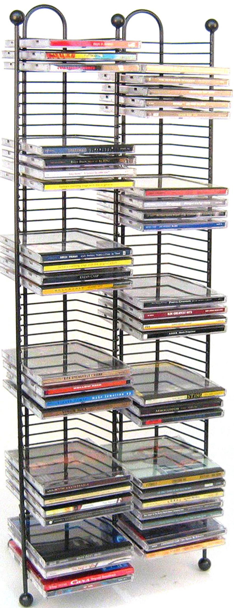 Atlantic Nestable 100 CD Tower - 63705079 - Atlantic TV Stands