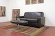 Ballard Classic Style Dark Brown Leather Modern Sofa Sleeper - click to enlarge