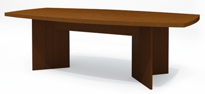 Bestar Boat Shaped Conference Table in Cognac Cherry - click to enlarge