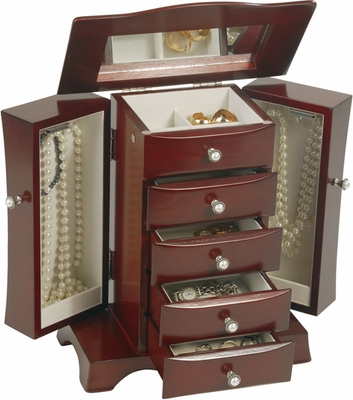 Bette Jewelry Box in Cherry - click to enlarge