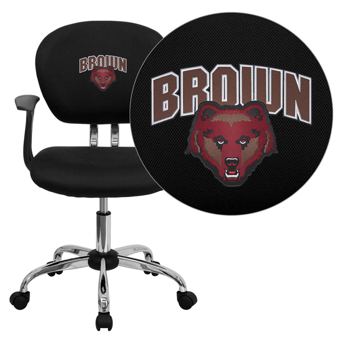 Brown University Bears Embroidered Task Chair with Arms - Thumbnail 2