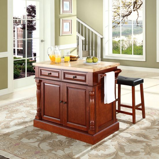 クラシック FryderykChopin butcher-block-top-kitchen-