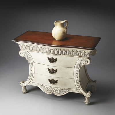Butler Heritage Crackled Alabaster Curvilinear Chest - click to enlarge
