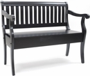 Carolina Cottage Antique Black Veranda Storage Bench - 4235-AB