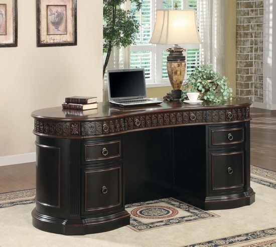 Coaster Nicolas Oval Executive Double Pedestal Desk - 800921