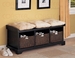 Coaster Small Storage Bench with Upholstered Seat in Oak- 501061 ...