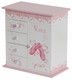 Cristiana Girl's Wooden Musical Ballerina Jewelry Box with Fashion Paper Overlay - click to enlarge
