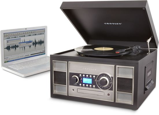 Crosley Black Memory Master II Analog to Digital Turntable