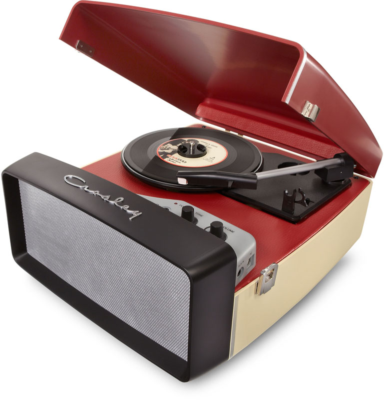 Crosley Red Collegiate Portable USB Turntable - CR6010A-RE