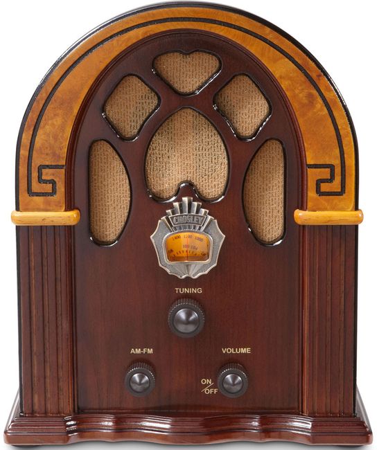 Crosley Walnut Companion Radio 1930's Authentic Cathedral Style