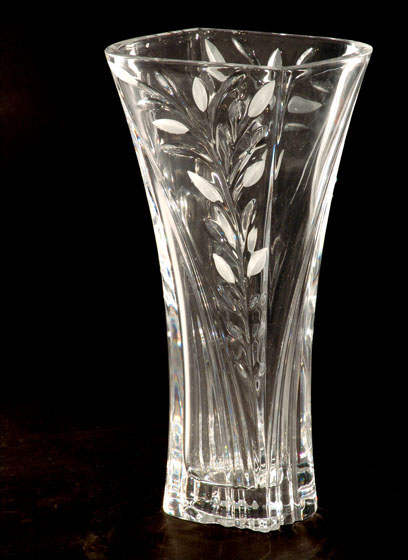 Dale Tiffany Crystal Crystal Leaf Vase - GA80037 - Dale Tiffany