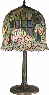 Dale Tiffany Flowering Lotus Replica Table Lamp - click to enlarge
