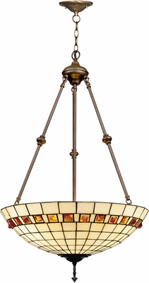 Dale Tiffany Geometric Jewel Inverted Fixture - click to enlarge