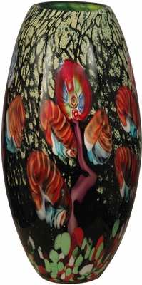Dale Tiffany Malcolm Art Glass Vase - click to enlarge
