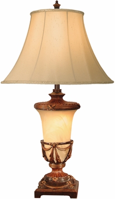 Dale Tiffany Marble Look Table Lamp - click to enlarge