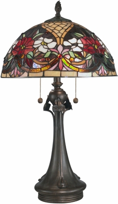 Dale Tiffany Rose Garden Tiffany Table Lamp - click to enlarge
