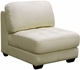 Diamond Sofa Zen Contemporary Armless Leather Chair - click to enlarge
