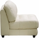 Diamond Sofa Zen Contemporary Armless Leather Chair - click to enlarge
