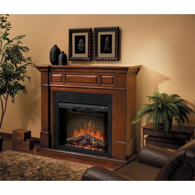 Dimplex Newport Electric Fireplace in Burnished Walnut SEP-BW-600-BG-FB -  SEP-BW-600-BG-FB - Dimplex Electric Fireplaces
