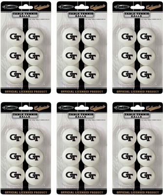 Franklin Sports NCAA GEORGIA TECH Table Tennis 36 Ball Pack - click to enlarge