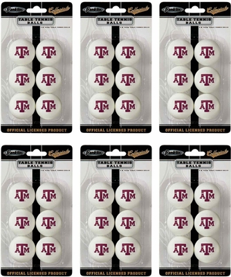 Franklin Sports NCAA TEXAS A&M Table Tennis 36 Ball Pack - click to enlarge