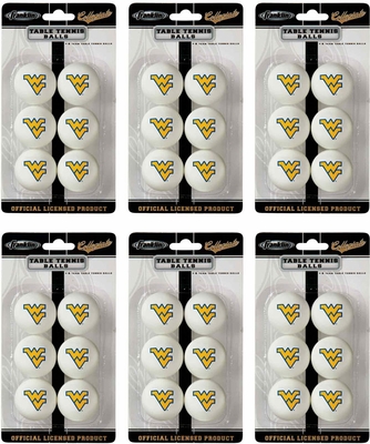 Franklin Sports NCAA WEST VIRGINIA Table Tennis 36 Ball Pack - click to enlarge