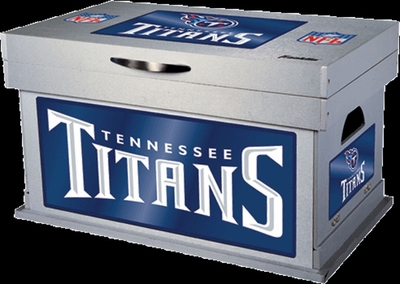 Franklin Sports NFL Tennessee Titans Wood Foot Locker - click to enlarge