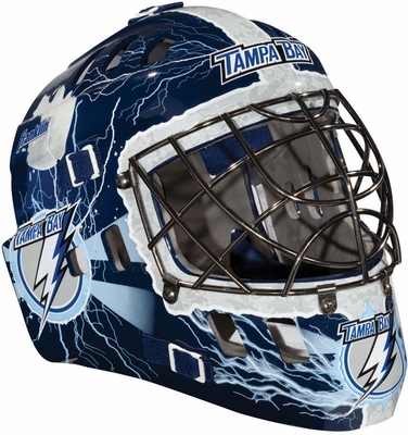 Franklin Sports NHL Team SX Comp 100 Goalie Face Mask Lightning - click to enlarge