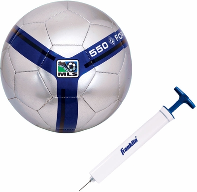 Franklin Sports S3 MLS Premier Soccer Ball / Pump - click to enlarge