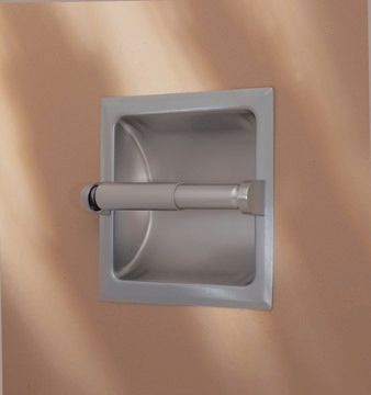 Gatco Satin Nickel Recess Toilet Paper Holder with Mounting Bracket - click to enlarge