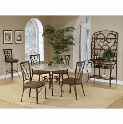Hillsdale Brookside Round Fossil Top Dining Table - 4815DTRNB ...