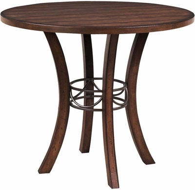 Hillsdale Cameron Round Wood Counter Height Gathering Table - click to enlarge