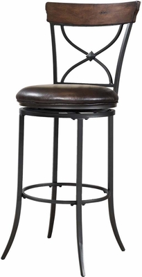 Hillsdale Cameron X Back Swivel Stool in Bar or Counter Height - 4671 ...