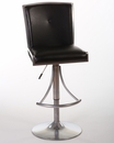 Hillsdale Dewey Adjustable Swivel Stool  Pewter Chrome Look