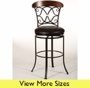 Hillsdale Dundee Dark Coffee Swivel Stool - Commercial Grade