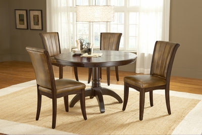 Hillsdale Furniture Grand Bay Cherry 5-Piece Round Dining Set - 4379DTBRDC - click to enlarge