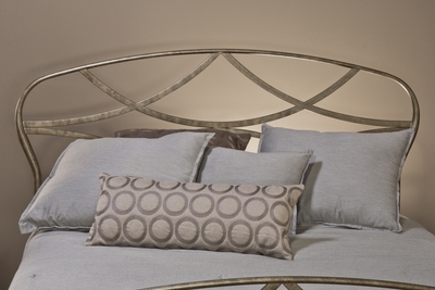 Hillsdale Landon King Size Metal Headboard with Rails - click to enlarge