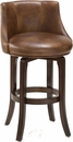 Hillsdale Napa Valley Swivel Counter Stool - Antique Brown Fabric