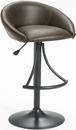 Hillsdale Oxford Adjustable Stool in Black with Brown Vinyl - 4274-831