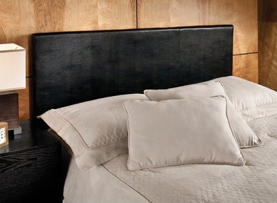 Hillsdale Springfield Black Upholstered Full / Queen Headboard - 5 Leg Frame - click to enlarge