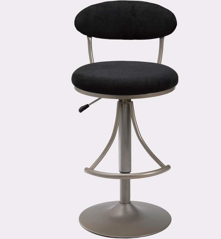 Hillsdale Venus Bar Stools with Black Suede - 4210-824 - Hillsdale