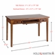 Holly & Martin Jackson Desk - Medium Mahogany - click to enlarge