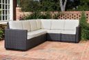 Home Styles Riviera Stone Outdoor Six Seat Sectional
